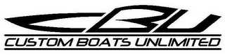 CUSTOM BOATS UNLIMITED CBU logo