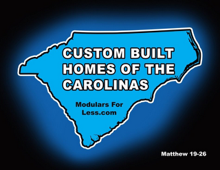 CUSTOM BUILT HOMES OF THE CAROLINAS MODULARS FOR LESS.COM MATTHEW 19-26 logo