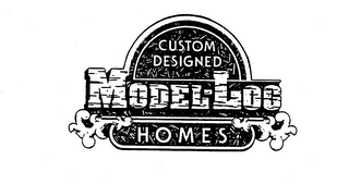 CUSTOM DESIGNED MODEL-LOG HOMES logo