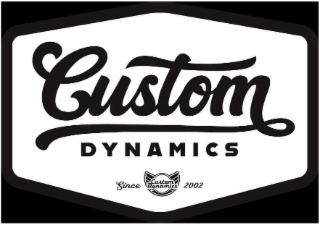 CUSTOM DYNAMICS SINCE 2002 CUSTOM DYNAMICS logo