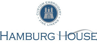 CUSTOM EMBROIDERY FINE LINENS HAMBURG HOUSE logo