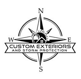 CUSTOM EXTERIORS AND STORM PROTECTION N E S W logo