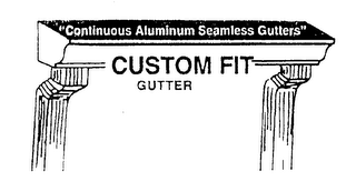 CUSTOM FIT GUTTER "CONTINUOUS ALUMINUM SERVICES GUTTERS" logo