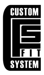 CUSTOM FIT SYSTEM CFS logo