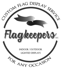 CUSTOM FLAG DISPLAY SERVICE FLAGKEEPERS LLC INDOOR OUTDOOR LIGHTED DISPLAYS FOR ANY OCCASION logo