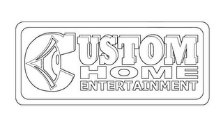 CUSTOM HOME ENTERTAINMENT logo