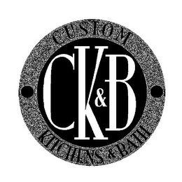 CUSTOM KITCHENS & BATHS CK & B logo
