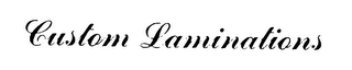 CUSTOM LAMINATIONS logo