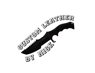 CUSTOM LEATHER BY NICK logo