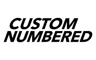 CUSTOM NUMBERED logo