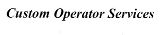 CUSTOM OPERATOR SERVICES logo