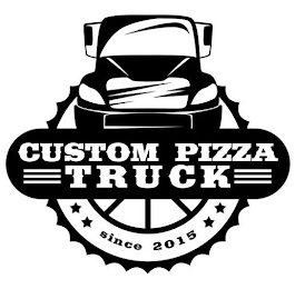 CUSTOM PIZZA TRUCK SINCE 2015 logo