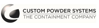 CUSTOM POWDER SYSTEMS THE CONTAINMENT COMPANY logo