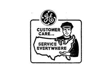 CUSTOMER CARE...  SERVICE EVERYWHERE GE logo