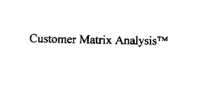 CUSTOMER MATRIX ANALYSIS logo