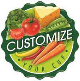 CUSTOMIZE · YOUR CUP · logo