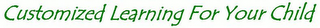 CUSTOMIZED LEARNING FOR YOUR CHILD logo