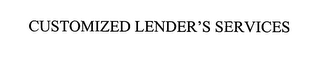 CUSTOMIZED LENDER'S SERVICES logo