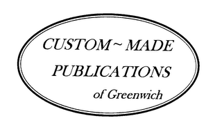 CUSTOM~MADE PUBLICATIONS OF GREENWICH logo