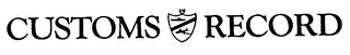 CUSTOMS RECORD logo
