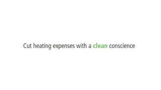 CUT HEATING EXPENSES WITH A CLEAN CONSCIENCE logo
