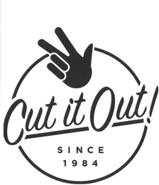 CUT IT OUT! SINCE 1984 logo