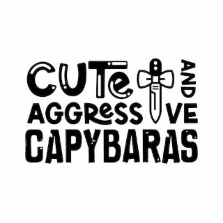 CUTE AND AGGRESSIVE CAPYBARAS logo
