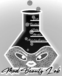 CUTE BEAUTIFUL PRETTY ADORABLE ABSOLUTELY GORGEOUS MAD BEAUTY LAB logo