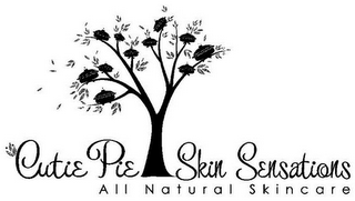 CUTIE PIE SKIN SENSATIONS ALL NATURAL SKINCARE logo