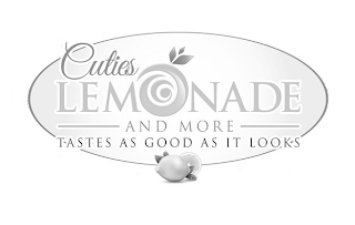 CUTIES LEMONADE AND MORE TASTES AS GOOD AS IT LOOKS logo
