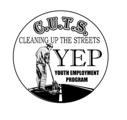 C.U.T.S. CLEANING UP THE STREETS YEP YOUTH EMPLOYMENT PROGRAM logo