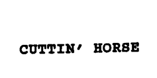 CUTTIN' HORSE logo