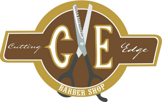CUTTING EDGE BARBERSHOP CE logo
