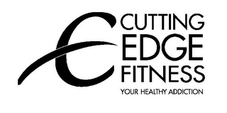 CUTTING EDGE FITNESS YOUR HEALTHY ADDICTION logo