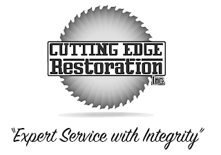 CUTTING EDGE RESTORATION INC. EXPERT SERVICE WITH INTEGRITY logo
