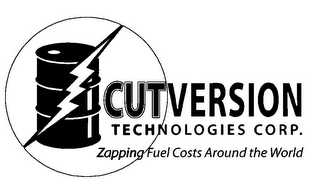 CUTVERSION TECHNOLOGIES CORP. ZAPPING FUEL COSTS AROUND THE WORLD logo