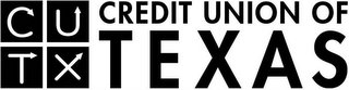CUTX CREDIT UNION OF TEXAS logo