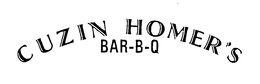 CUZIN HOMER'S BAR-B-Q logo