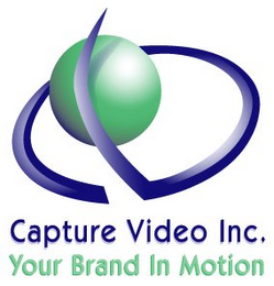 CV CAPTURE VIDEO INC. YOUR BRAND IN MOTION logo