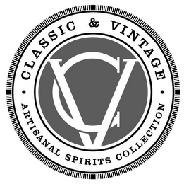 CV · CLASSIC & VINTAGE · ARTISANAL SPIRITS COLLECTION · logo