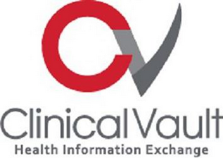CV CLINICAL VAULT HEALTH INFORMATION EXCHANGE logo