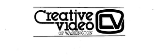 CV CREATIVE VIDEO OF WASHINGTON logo