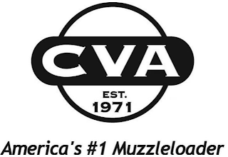CVA EST. 1971 AMERICA'S #1 MUZZLELOADER logo