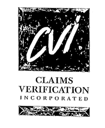 CVI CLAIMS VERIFICATION INCORPORATED logo