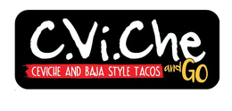 C.VI.CHE AND GO CEVICHE AND BAJA STYLE TACOS logo