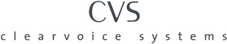 CVS CLEARVOICE SYSTEMS logo
