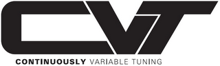 CVT CONTINUOUSLY VARIABLE TUNING logo