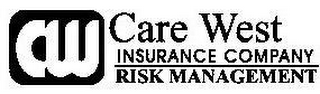 CW CARE WEST INSURANCE COMPANY RISK MANAGEMENT logo