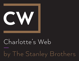 CW CHARLOTTE'S WEB BYTHE STANLEY BROTHERS logo
