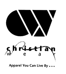 CW CHRISTIAN W E A R APPAREL YOU CAN LIVE BY ... logo